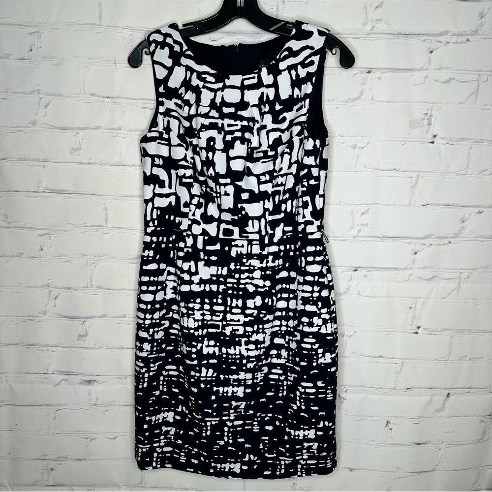 Connected Apparel size 6 petite blue dress